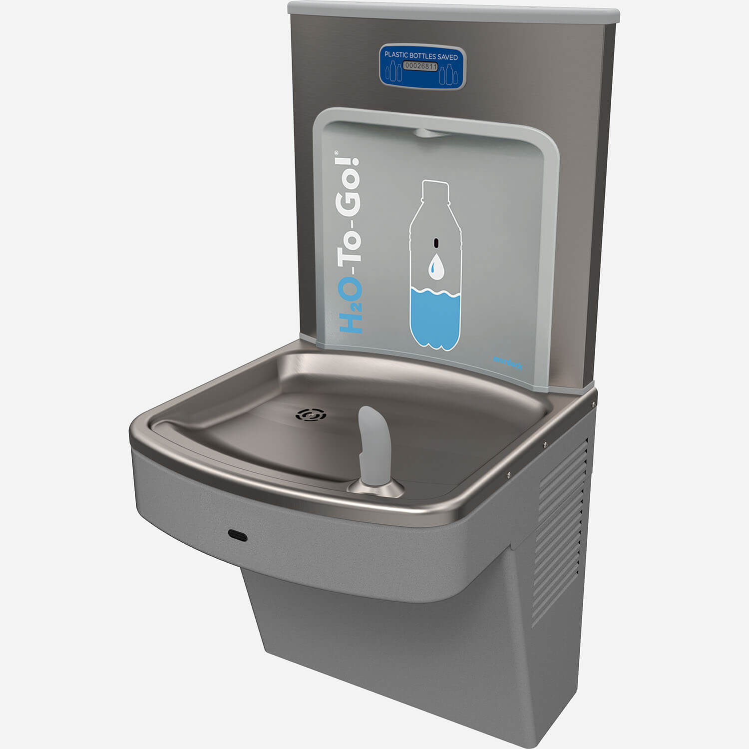 H2O-to-Go!® Push Button Water Refill Station - Murdock Manufacturing